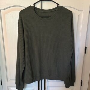 Olive Green Long Sleeve; Emery Rose Large